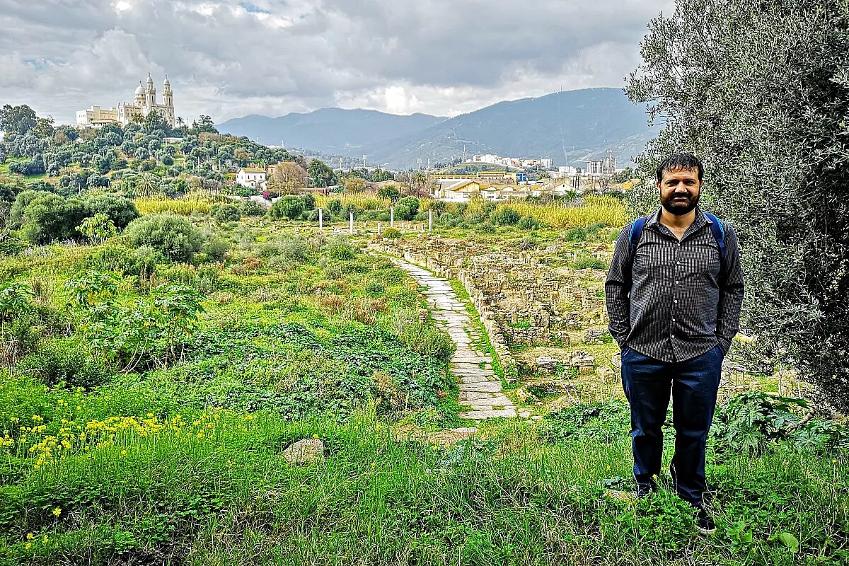 2 - l'antica città di Ippona, con la Chiesa di Sant'Agostino sul colle