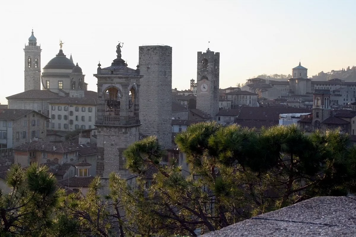 Bergamo Alta vista dalla Rocca