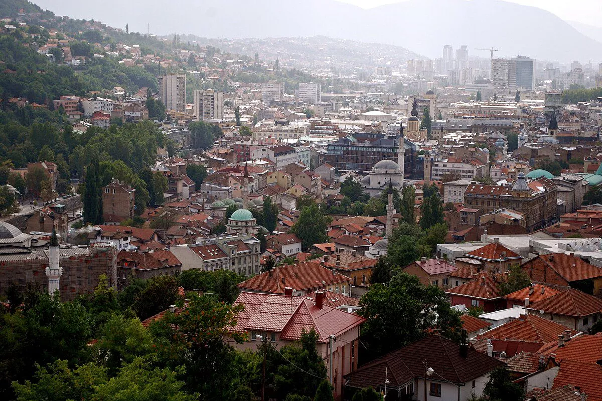 Veduta di Sarajevo dal Bastione giallo