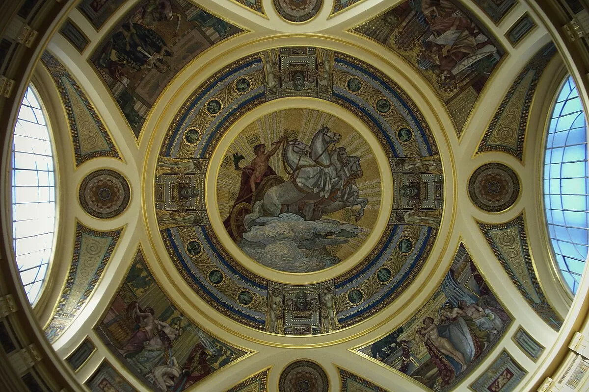 mosaico cupola terme