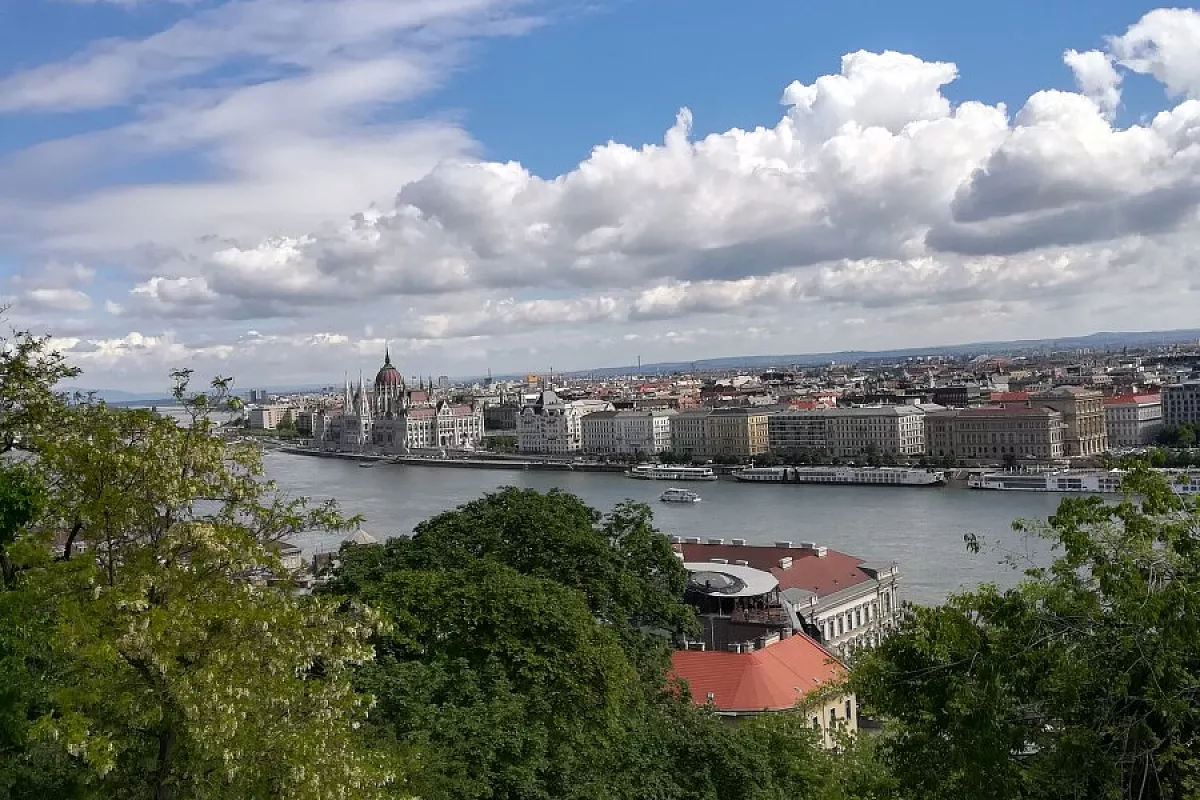 Vista da arrivo funicolare Buda