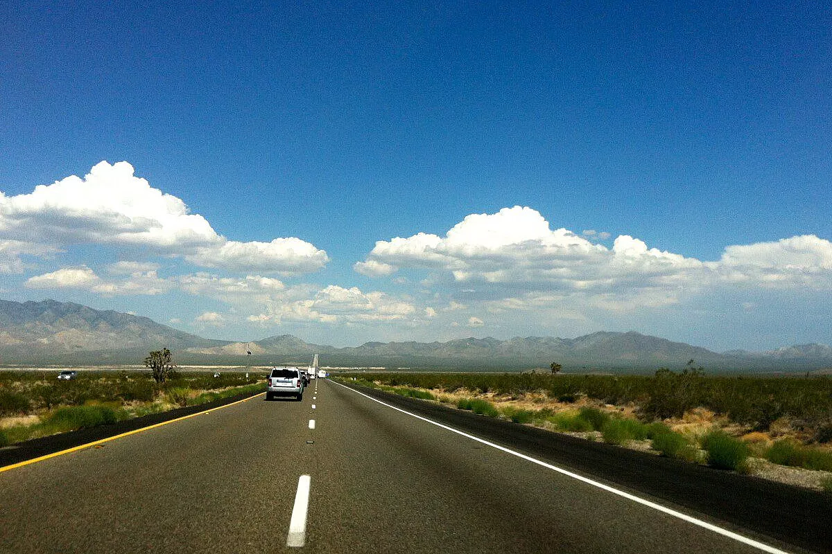 on the road