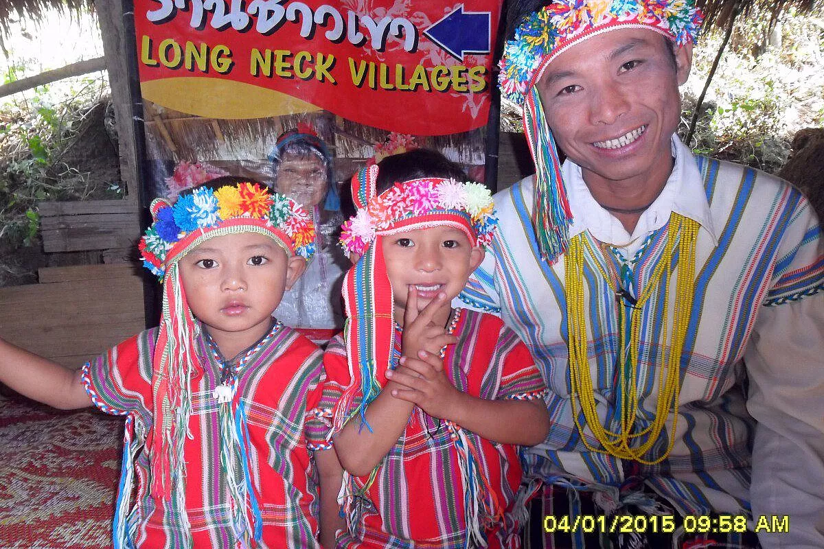 Padre e figli Padaung