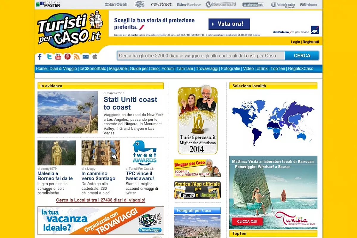 @turistipercaso vince il Tweet Awards 2014