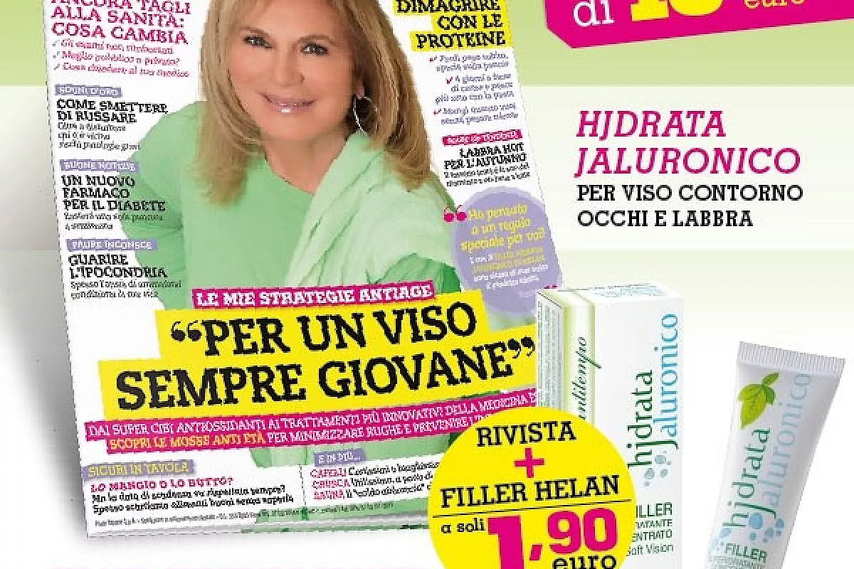Più Sani Più Belli Magazine regala il filler Helan