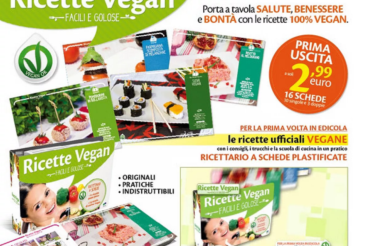 Grande novità: in edicola le ricette ufficiali vegane