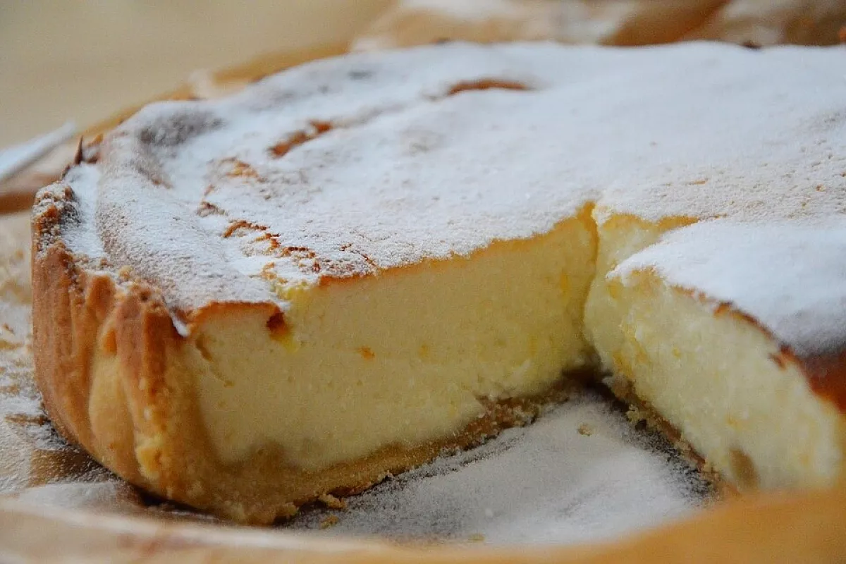 Fiadone di dolce di ricotta corso