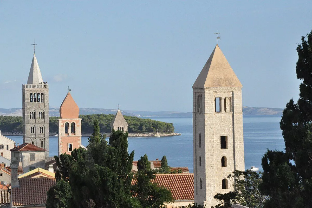 Rab, i quattro campanili