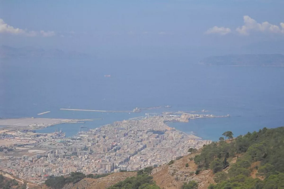 vista su trapani da erice