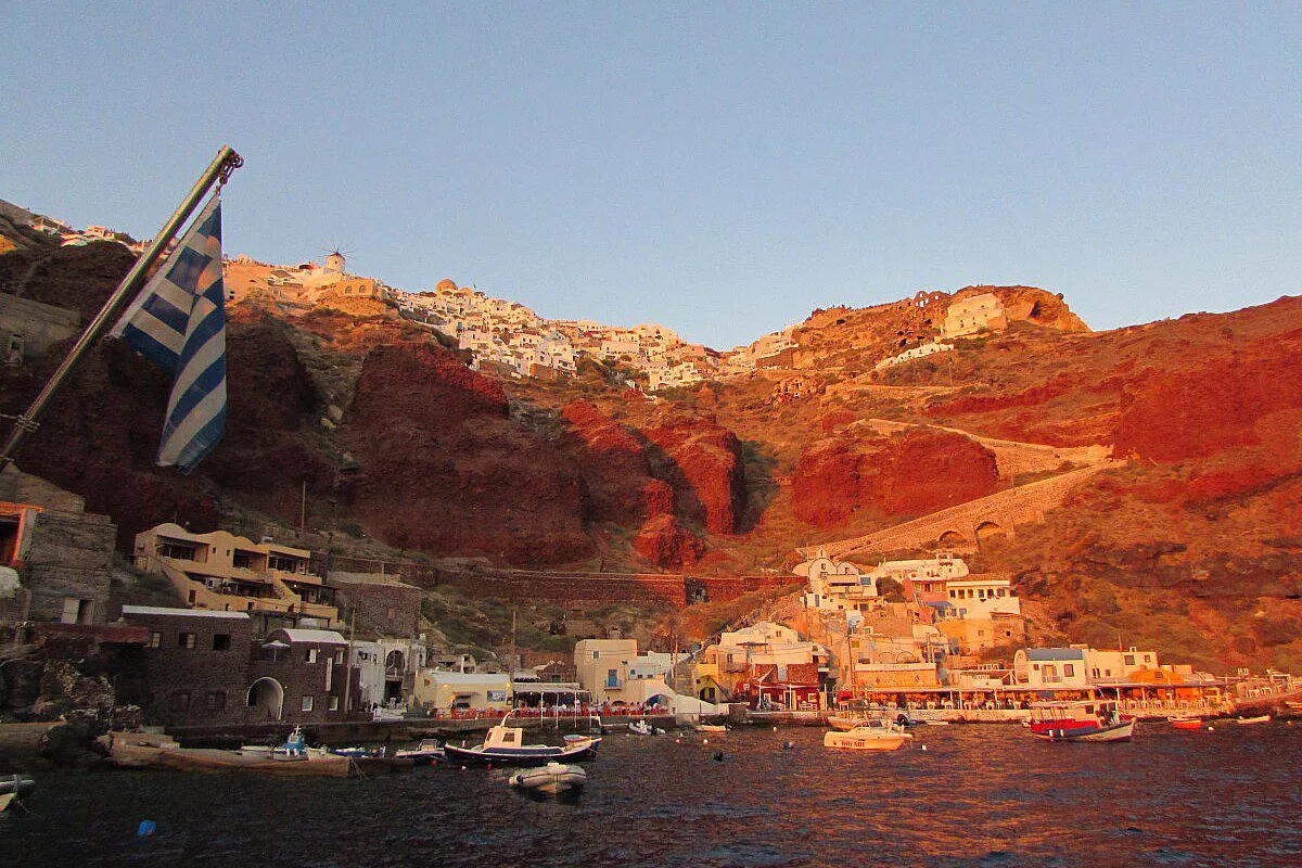 Oia al tramonto