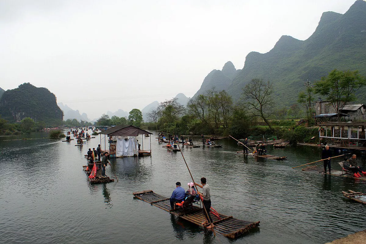 Barche a Yangshuo