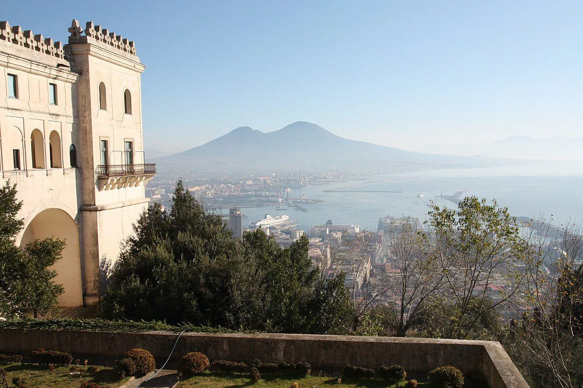 vista del Vesuvio dalla Certosa