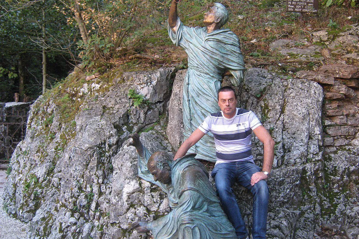 renato con fra Leone e fra Ginepro