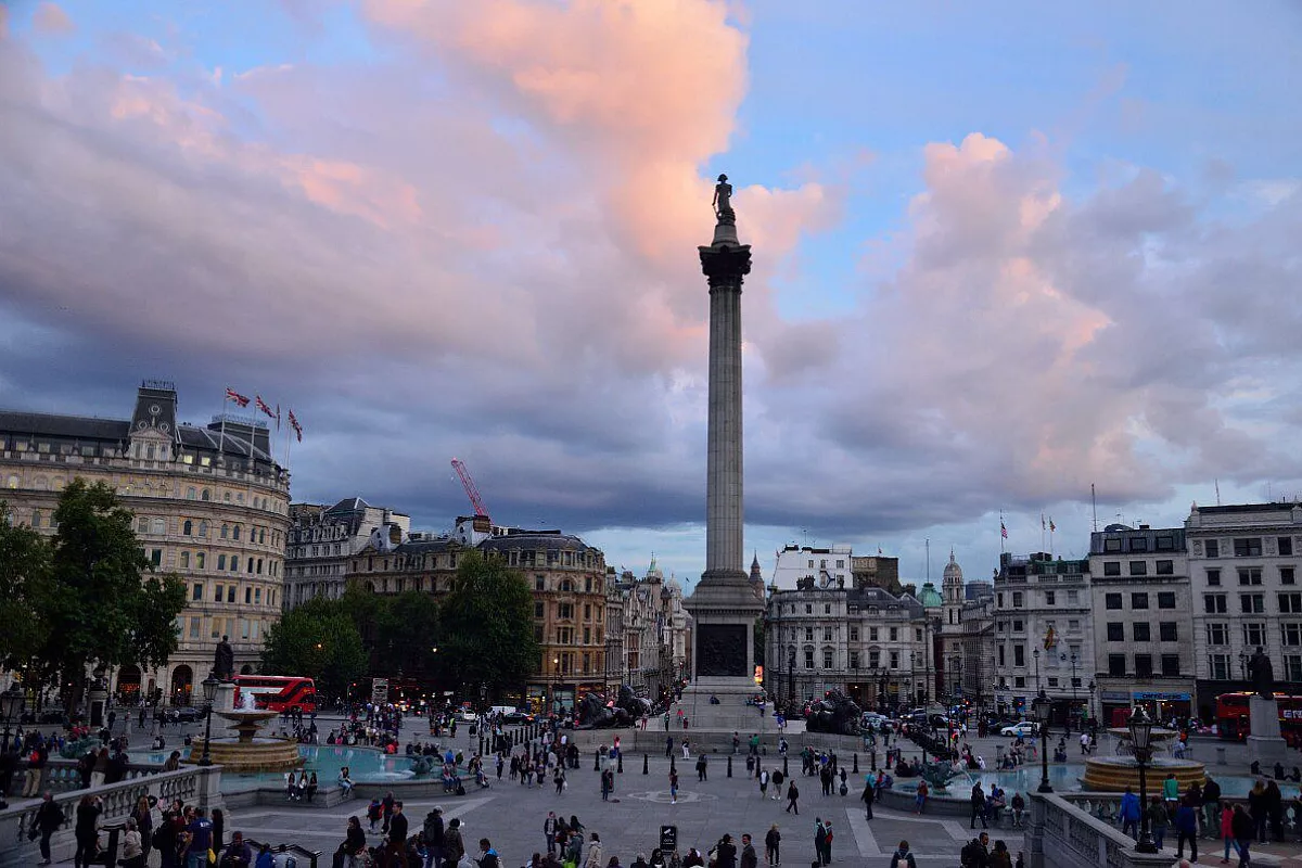 tramonto a trafalgar square