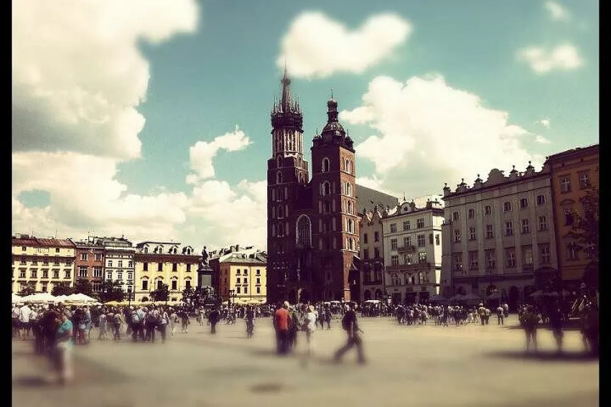 Cracovia piazza del mercato
