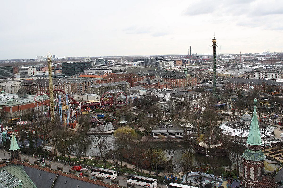 Parco Tivoli visto dalla Torre dell'Orologio