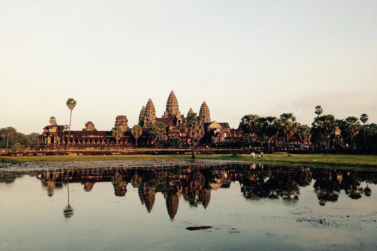 Tramonto all'Angkor Wat