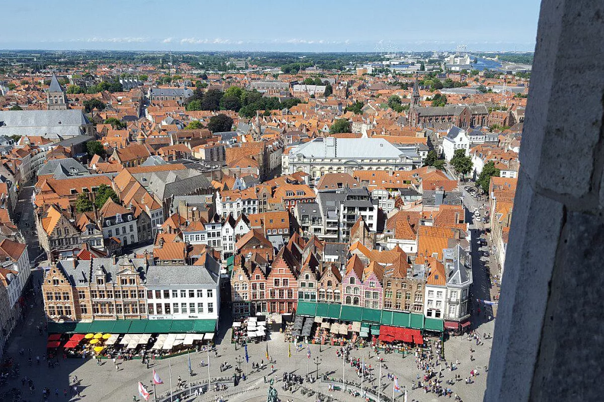 Mark e vista dall'alto di Brugge