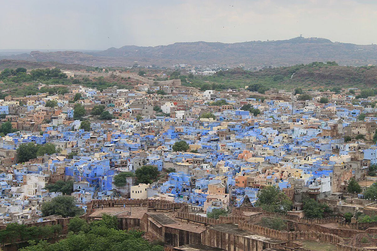 vista di Jodhpur la città blu