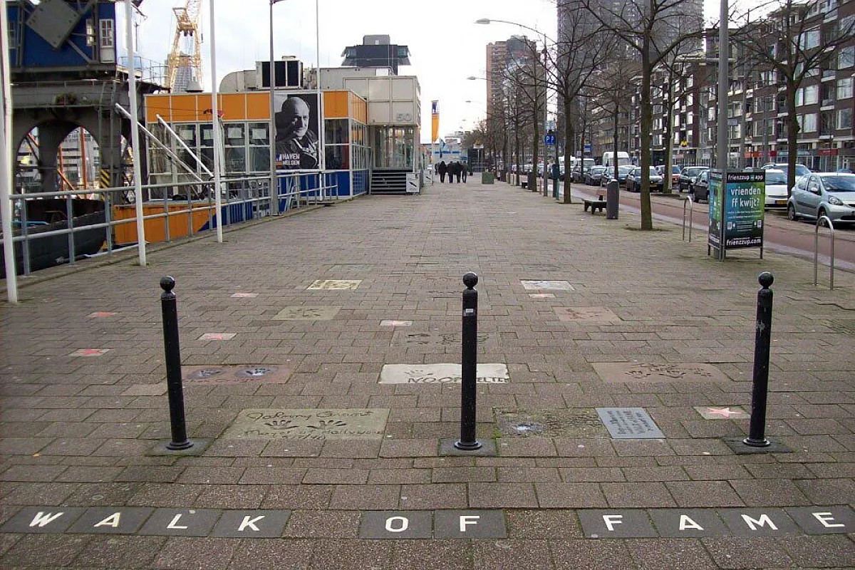 strada dei famosi a Rotterdam