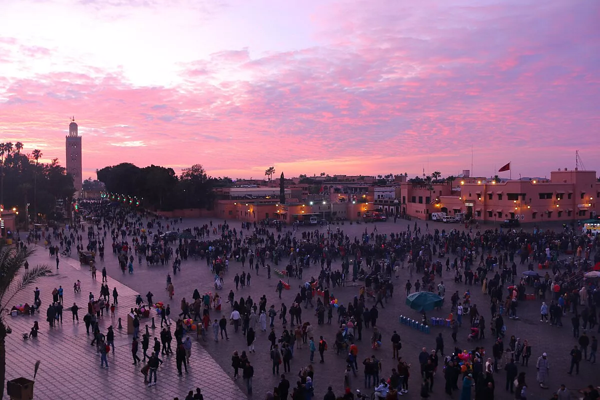 jemaa-el-fna al tramonto