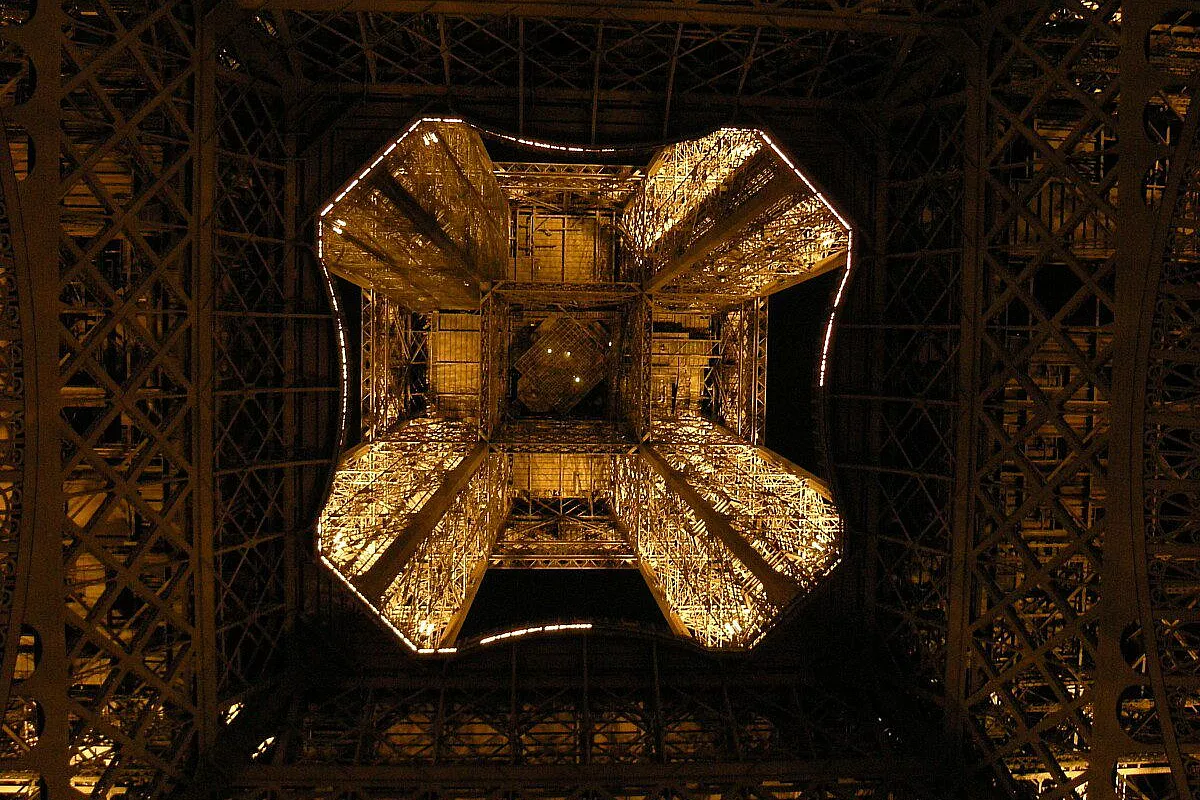Tour Eiffel da sotto
