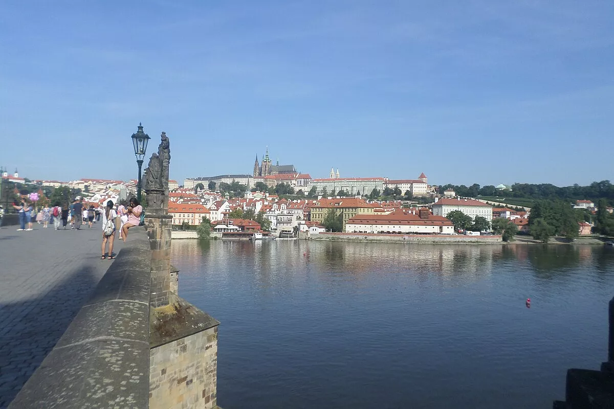 Magnifica vista del Castello di Praga