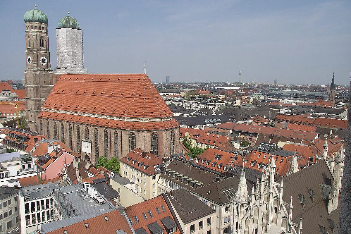 Frauenkirche vista dalla torre del municipio