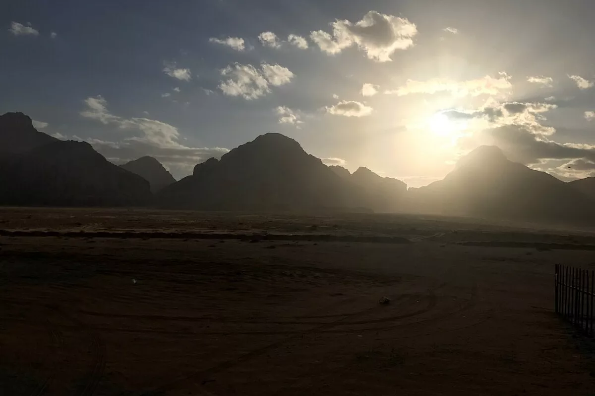 Tramonto nel Wadi Rum