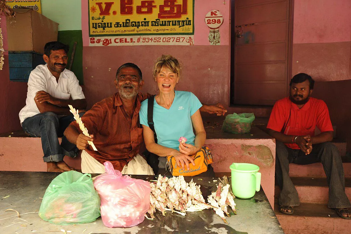 mercato dei fiori madurai