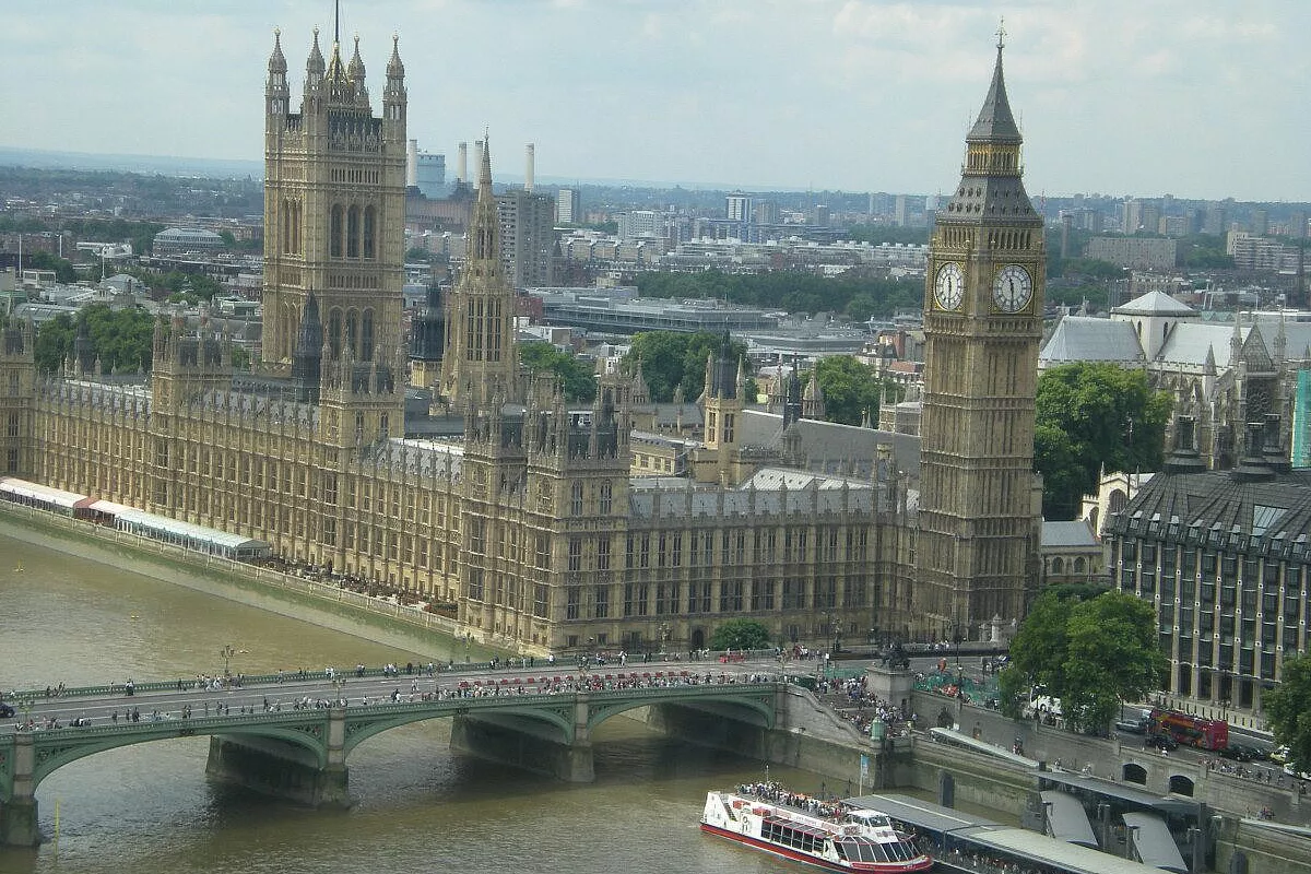 il Big Ben visto dalla London Eye