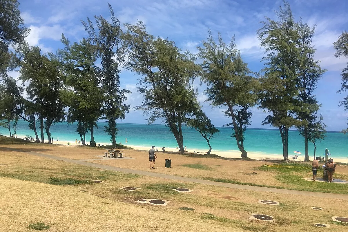 Spiaggia di Wainamalo a Oahu
