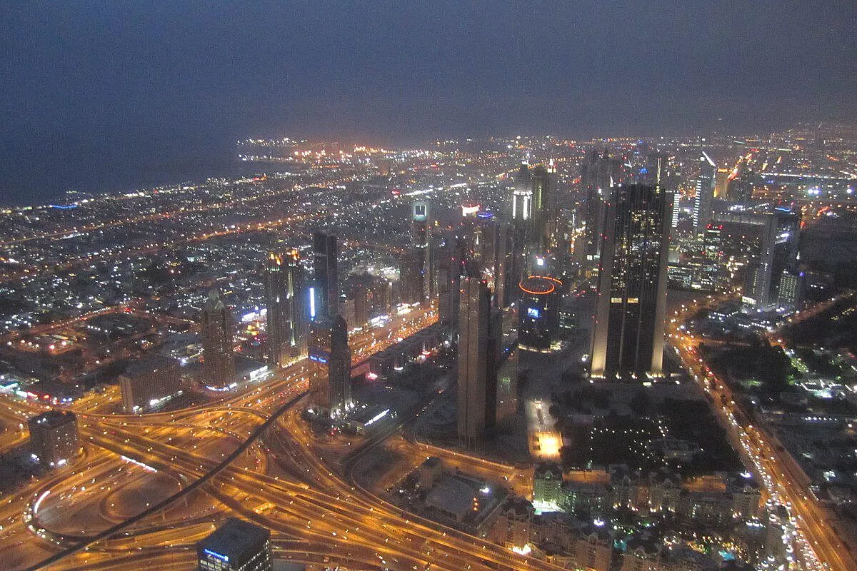 Panorama di Dubai dal Burj Khalifa
