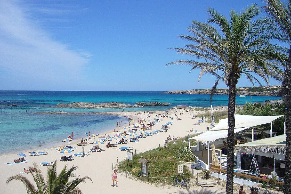 Vista Spiaggia Es Pujols dal Terrazzo