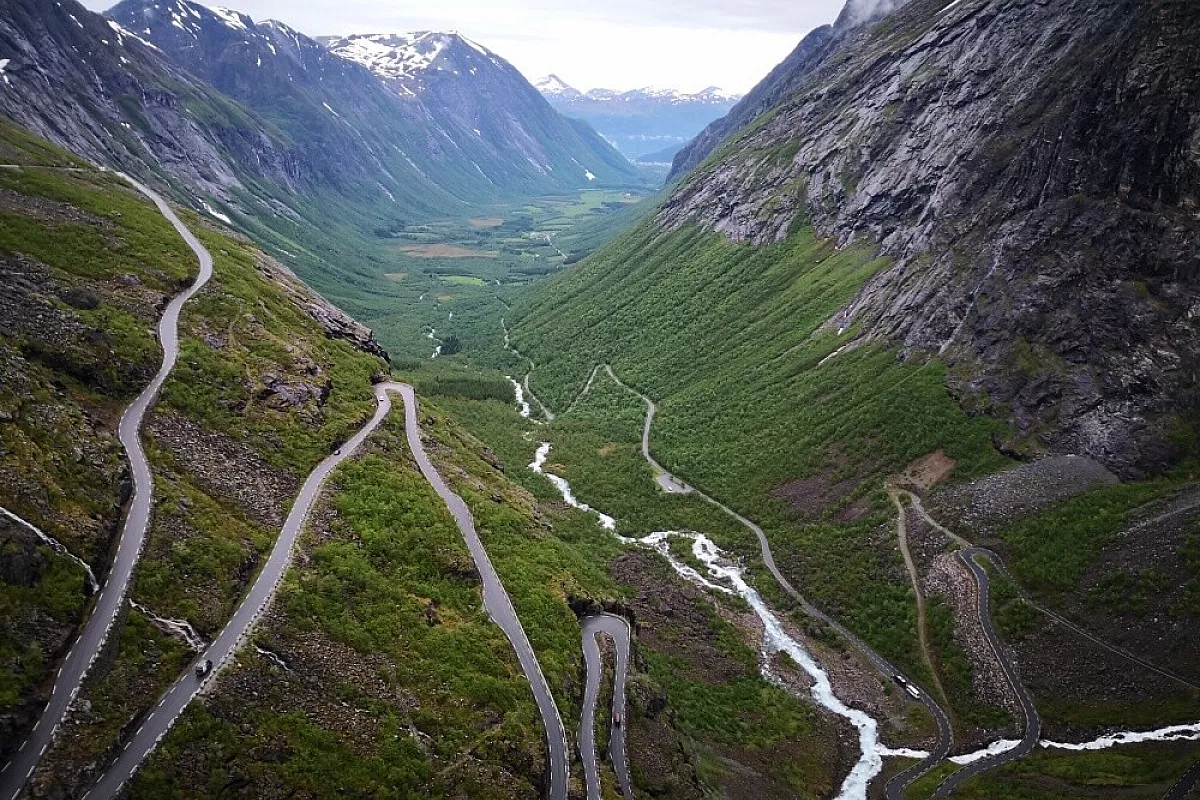 punto panoramico Utsikten lungo la trollstigen