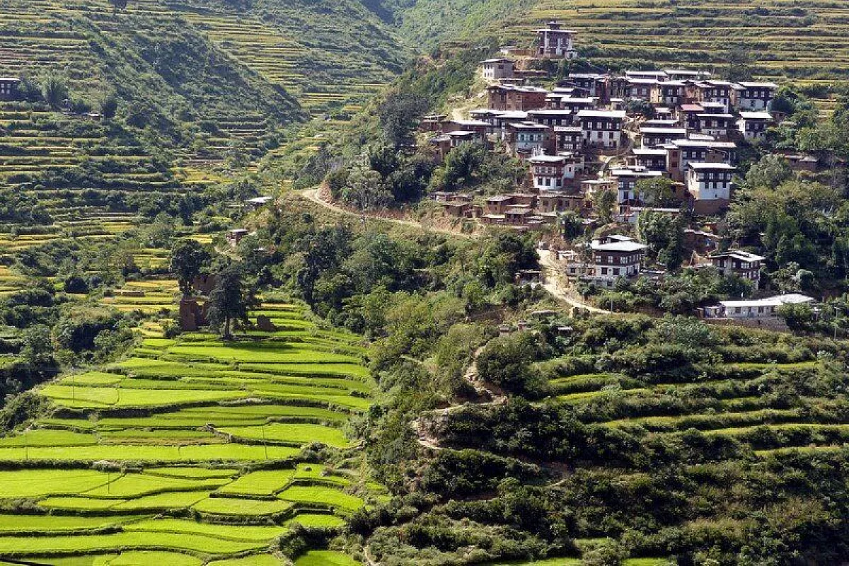 Nei pressi di punakha