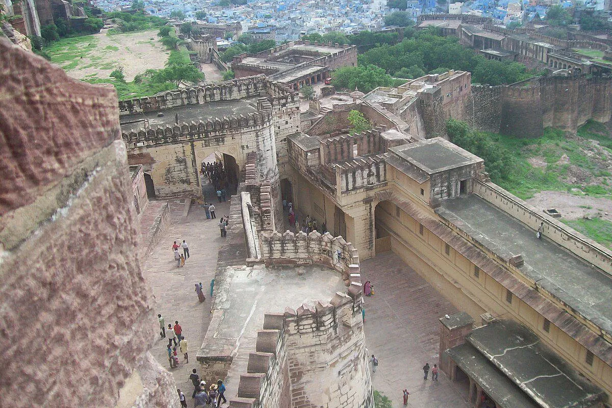 Dall'alto del forte di Mehrangarh