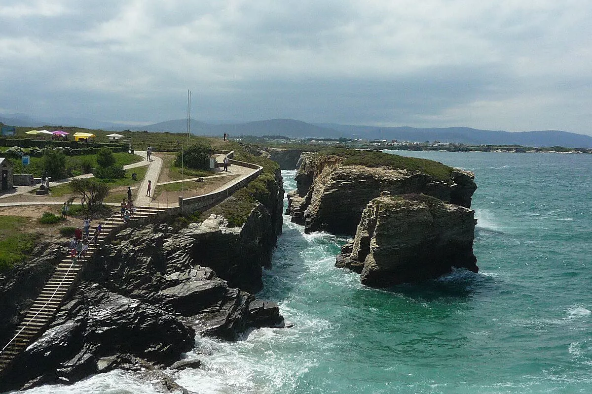 Praia du catedrais - alta marea