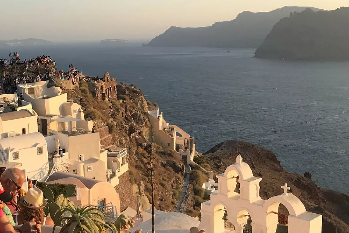 Oìa, tramonto
