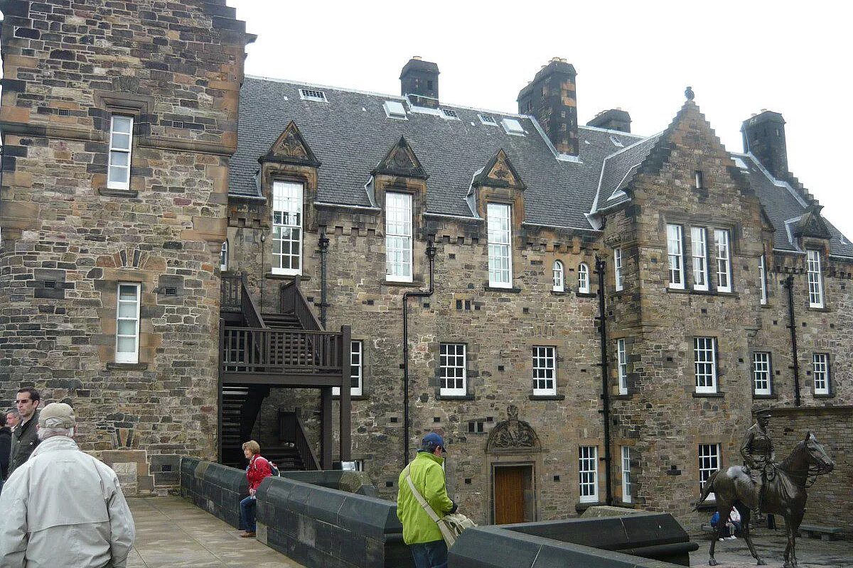 All'interno del castello di Edimburgo