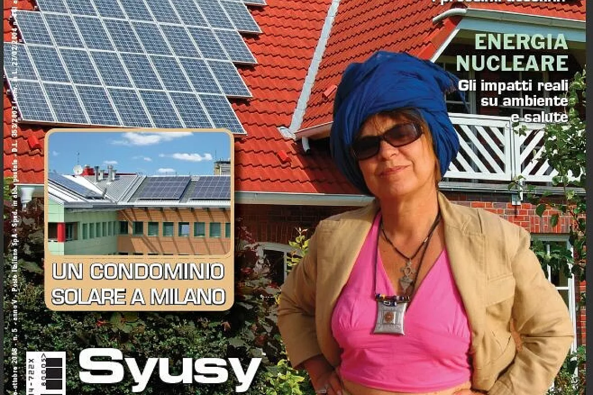 Syusy madrina dell’energia solare per la rivista Fotovoltaici FV