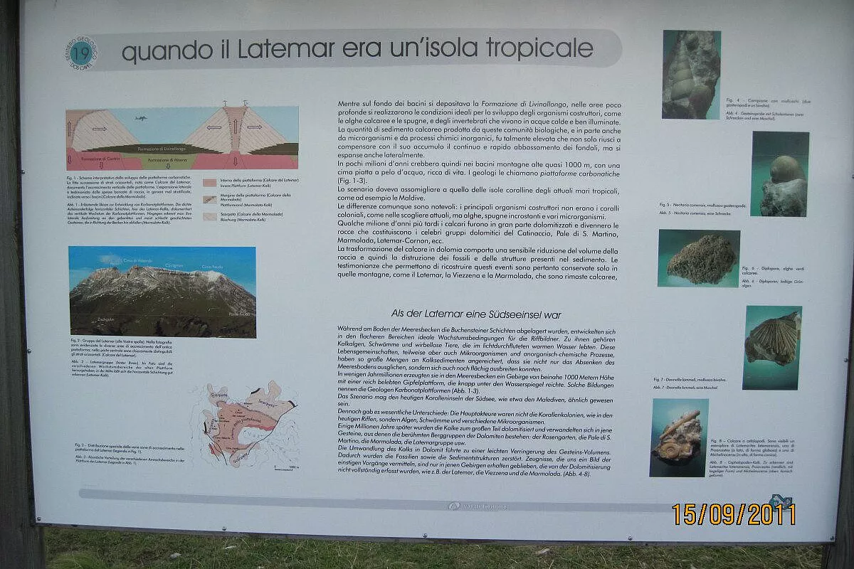 Dos Capèl, Sentiero Geologico