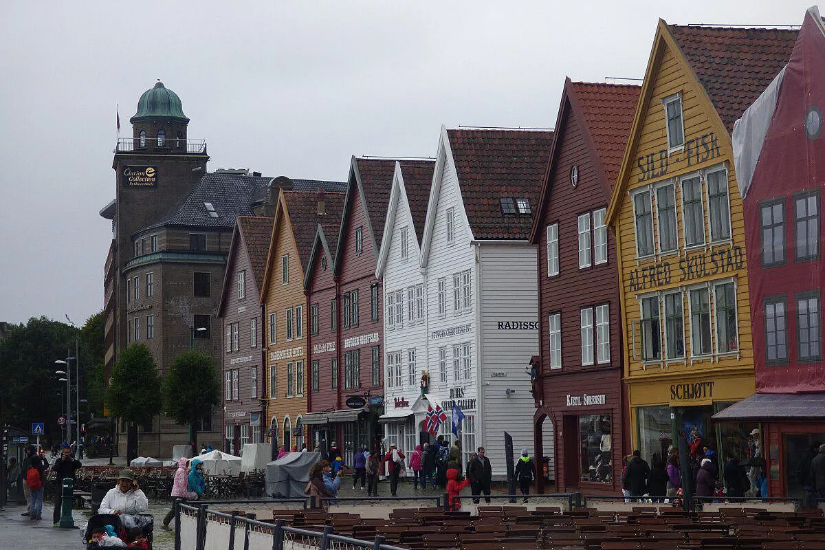 L'antico porto di Bryggen a Bergen