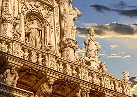 turistipercaso Lecce,,Puglia,,Italy.,August,2021.,The,Church,Of,Santa,Croce