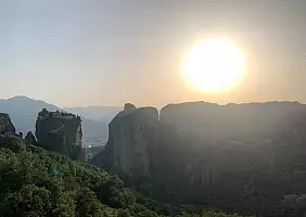 turistipercaso meteore_tessaglia_tramonto