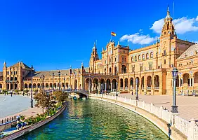 turistipercaso Seville,,Spain.,Spanish,Square,(plaza,De,Espana)