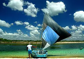 turistipercaso Jericoacoara,,Brazil,-,Sailing,Boat,In,Lagoa,Do,Paraiso,In