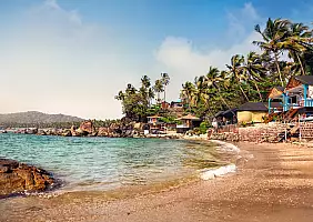 turistipercaso Beautiful cottages at Goa beach