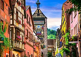 turistipercaso Most,Beautiful,Villages,Of,France,-,Riquewihr,In,Alsace.,Famous