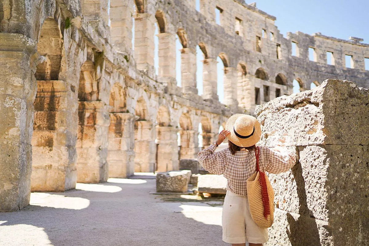 Colosseo visto a piedi